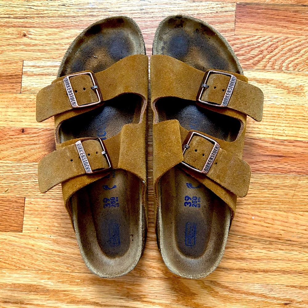 Birkenstocks Narrow Mink suede